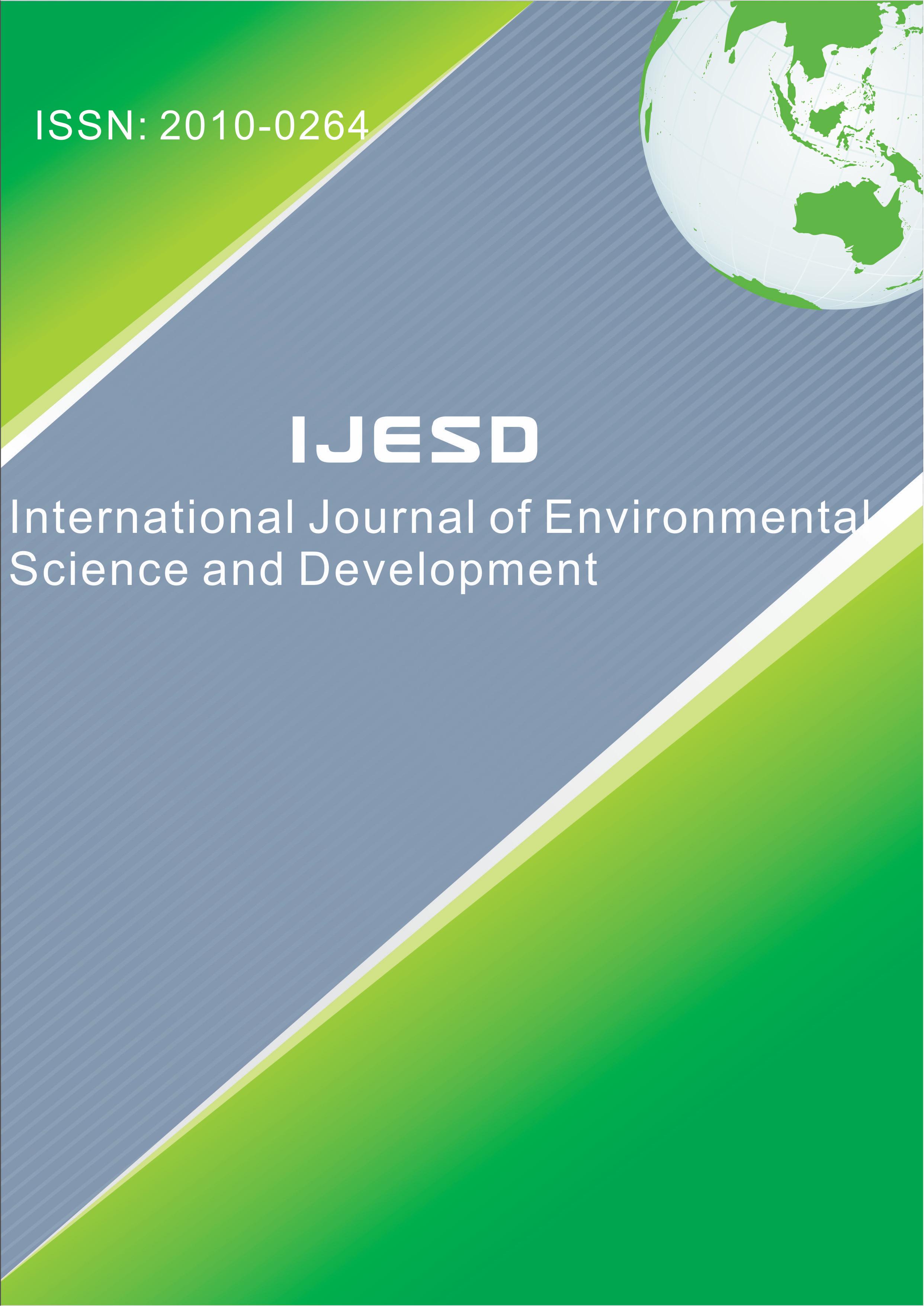 International Journal of Environmental Science and Development